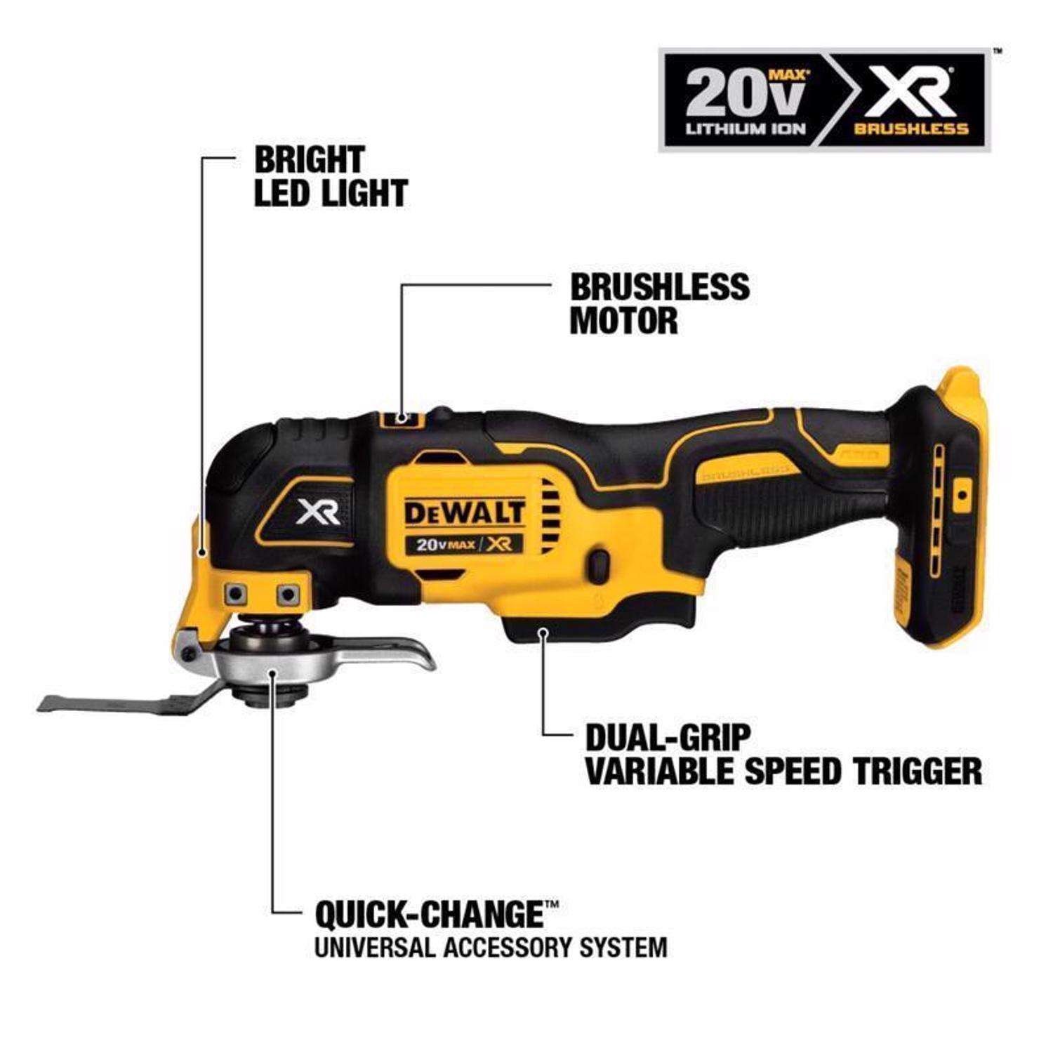 20-Volt MAX Lithium-Ion Cordless 7-Tool Combo Kit with 2.0 Ah Battery, 5.0 Ah Battery and Charger - Image 5
