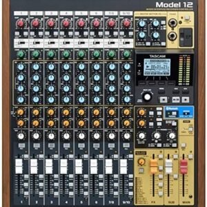 Tascam Model 12 All-in-One 12-track Digital Multitrack Mixing and Recording Studio, Mixer, USB Audio Interface and DAW Controller