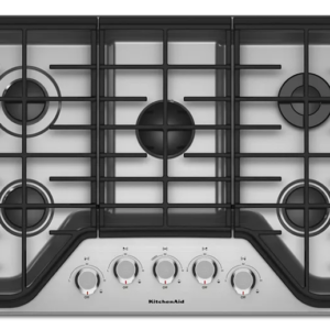 KitchenAid 30″ 5-Burner Gas Cooktop KCGS350ESS